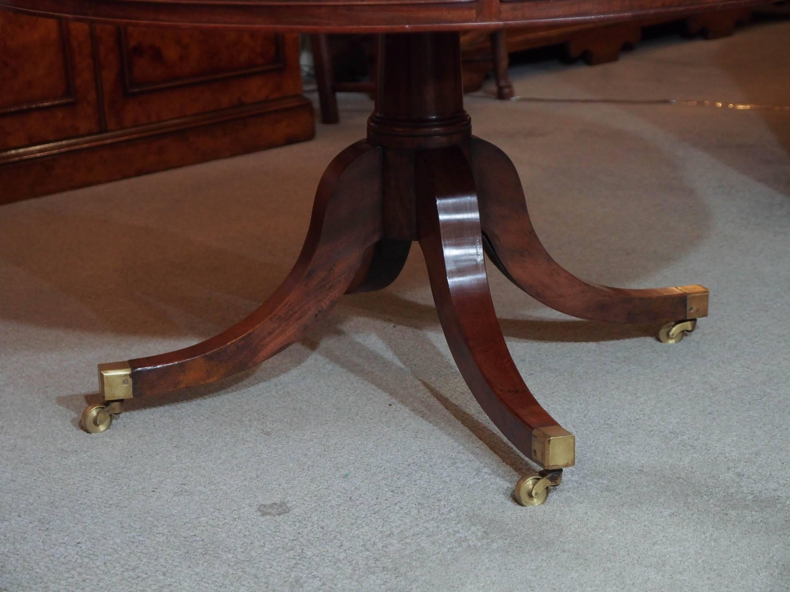 Antique English Mahogany Rent Table 1