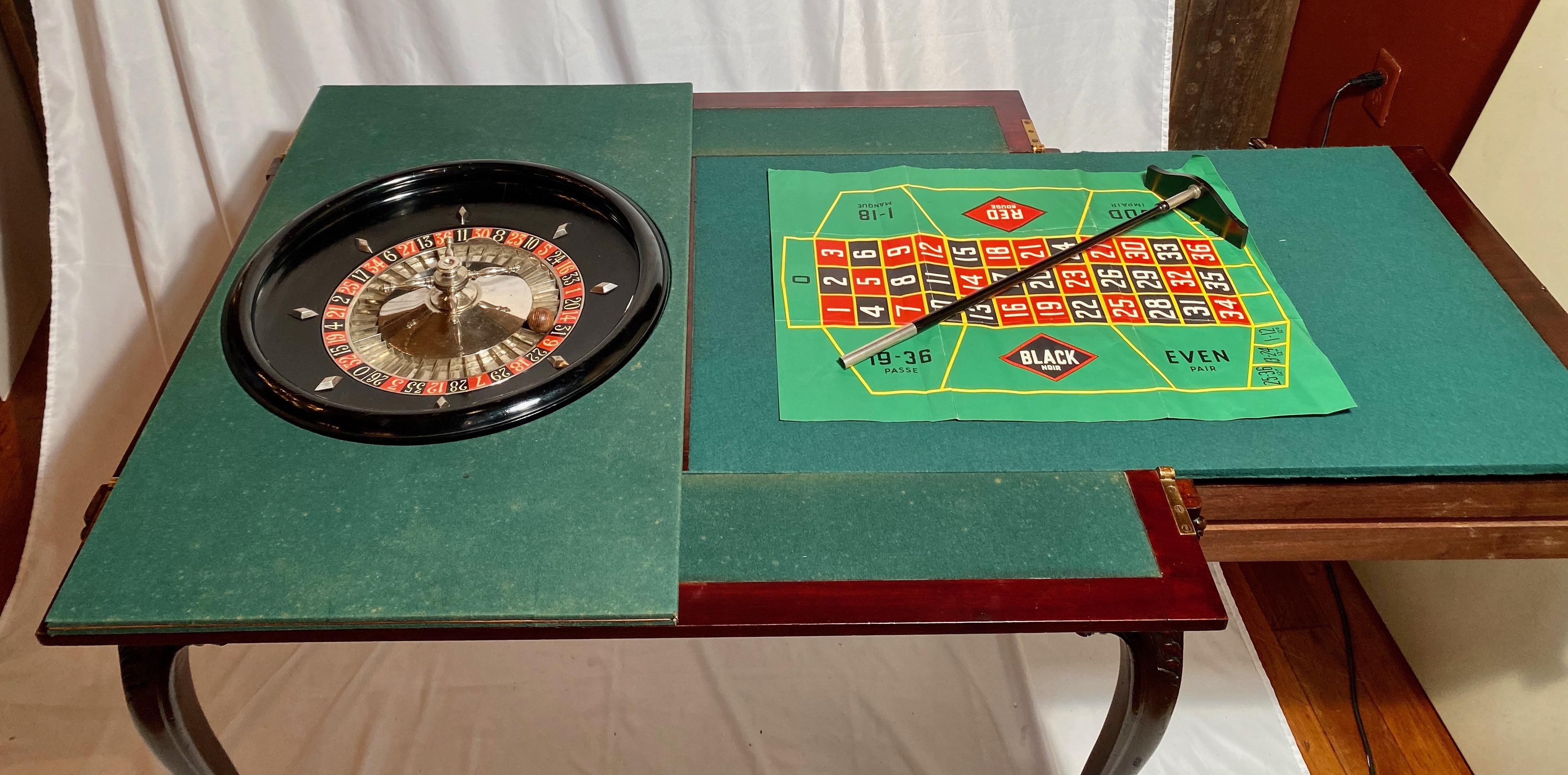 portable roulette table