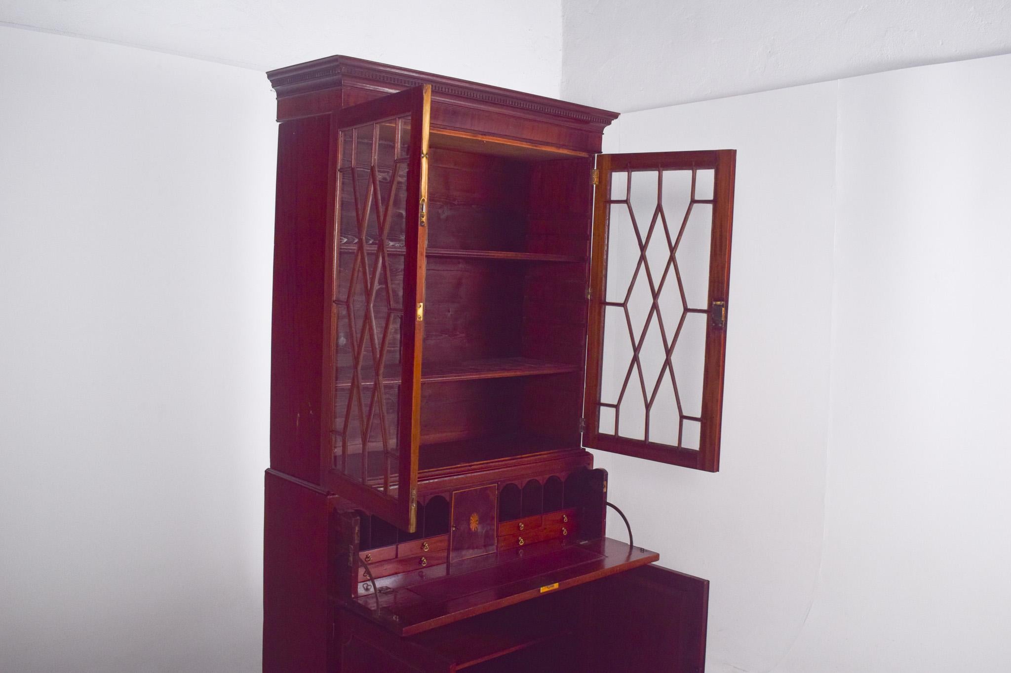 Antica libreria inglese in mogano, circa 1790 in vendita 4