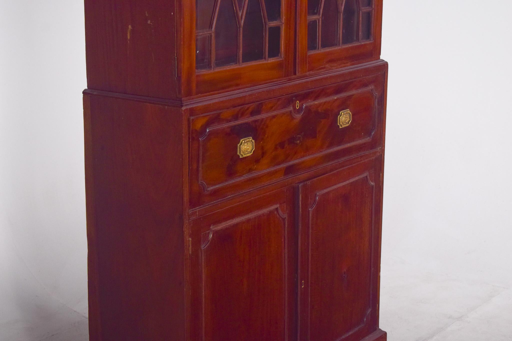Giorgio III Antica libreria inglese in mogano, circa 1790 in vendita