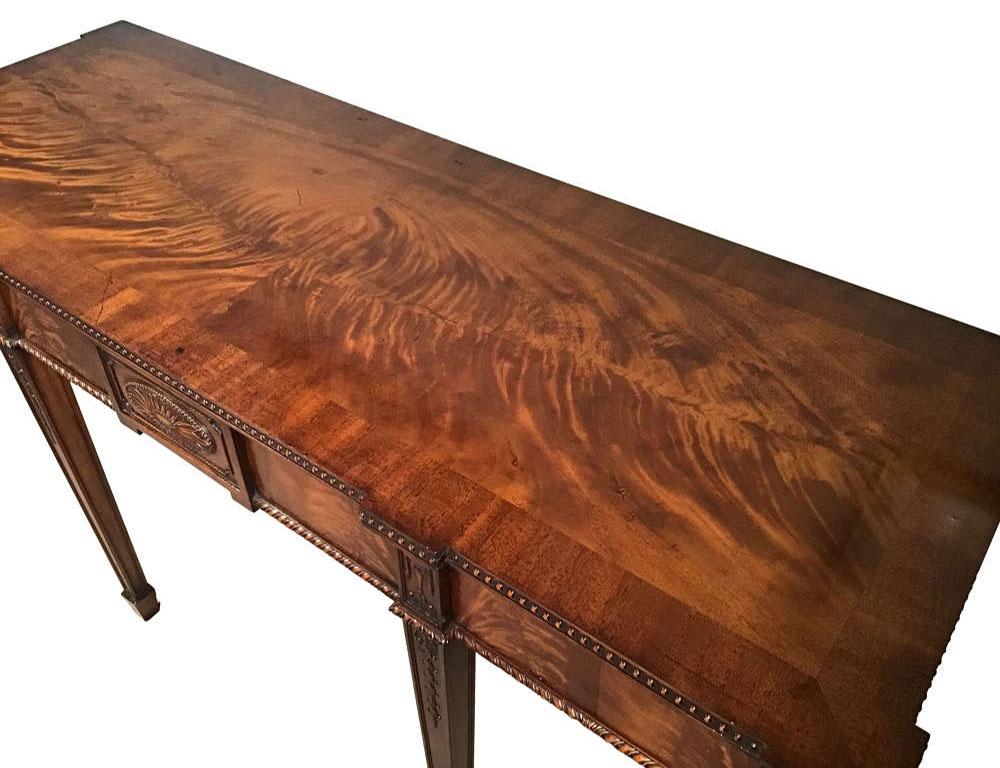 Early 20th Century Antique English Mahogany Serving Table by Maple and CO. For Sale