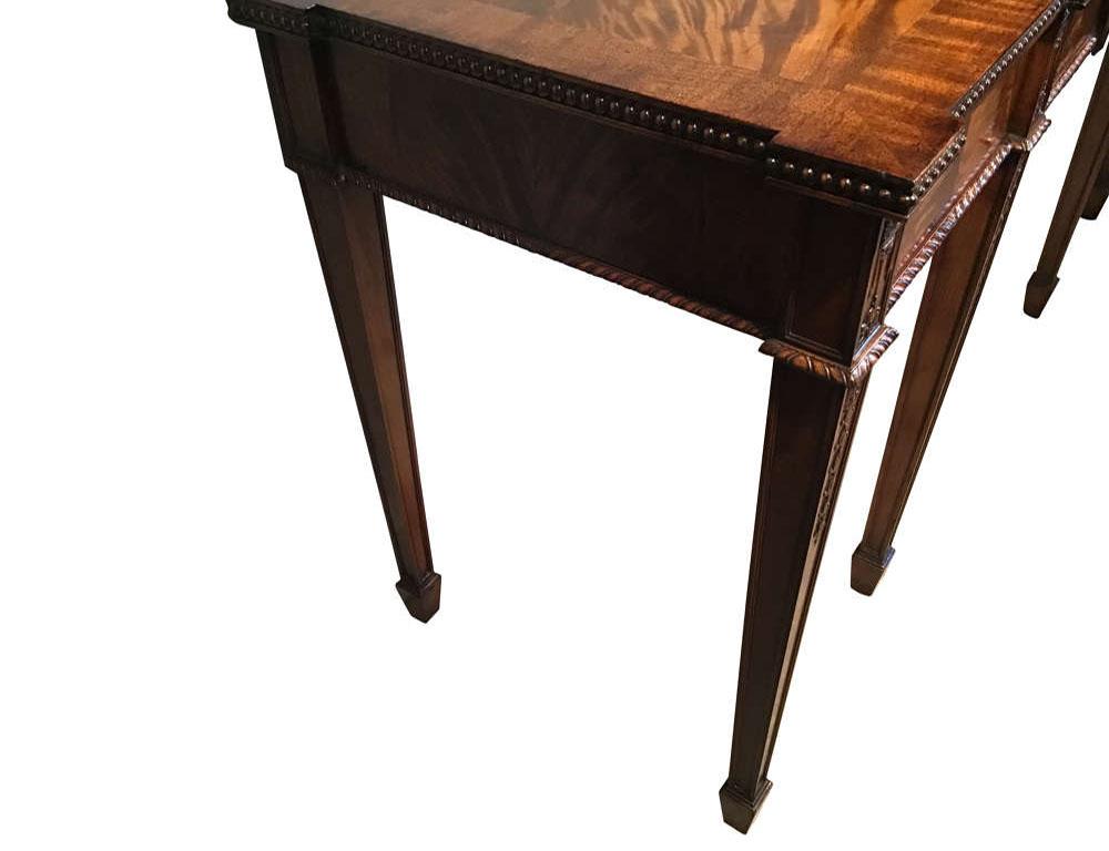 Antique English Mahogany Serving Table by Maple and CO. For Sale 1