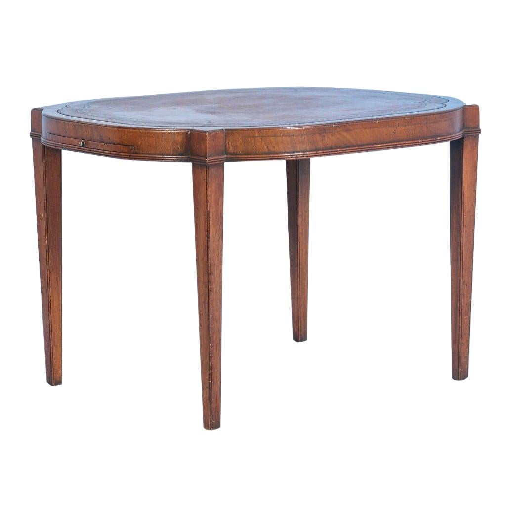 Antique English Mahogany Side Table or Small Coffee Table, circa 1940