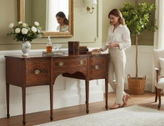 Antique English Mahogany Sideboard Buffet