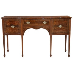 Antike englische Mahagoni Anrichte Buffet