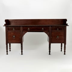 Antique English Mahogany Sideboard Server