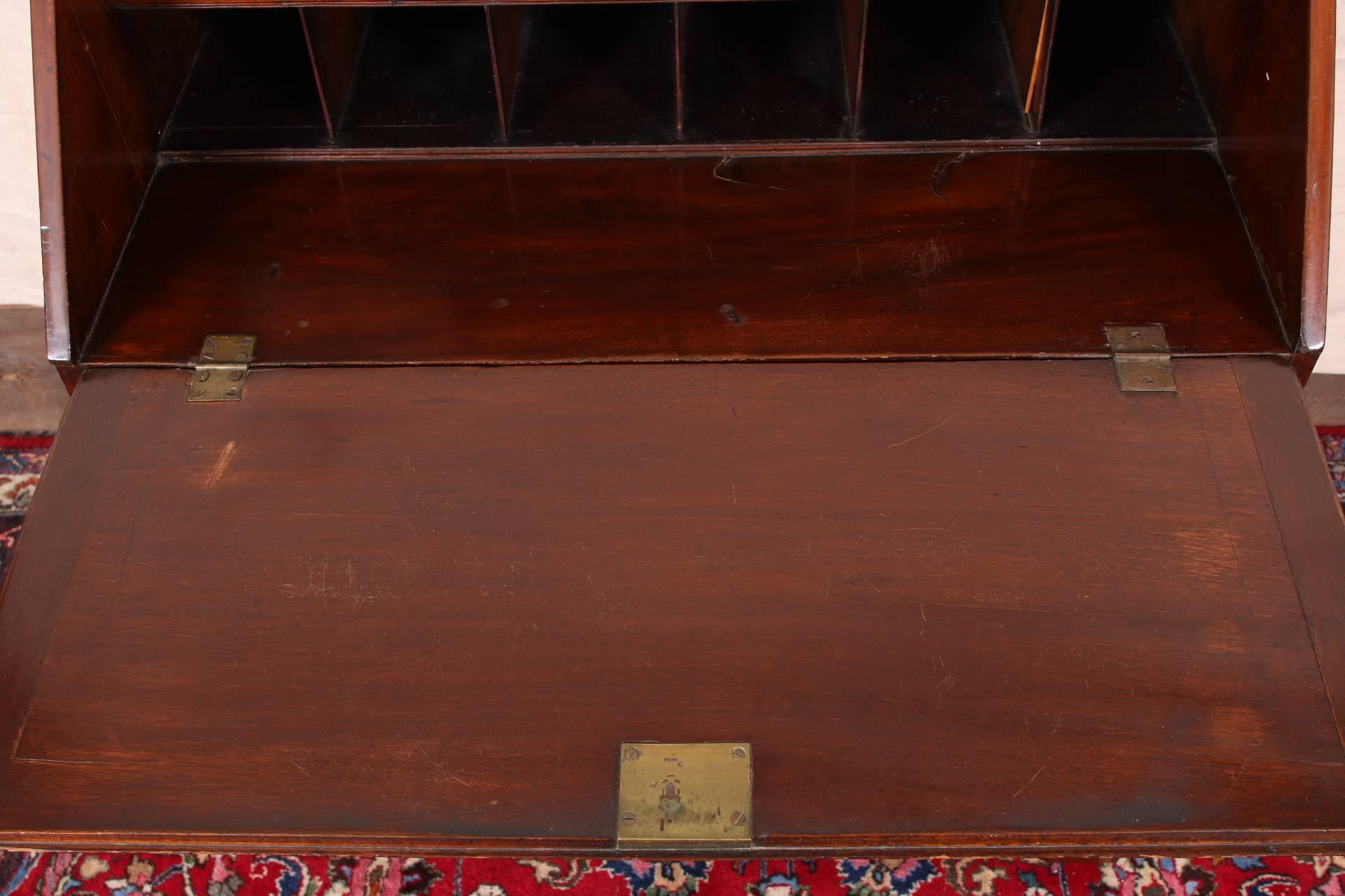 Antique English Mahogany Slant Front Desk, George III 1