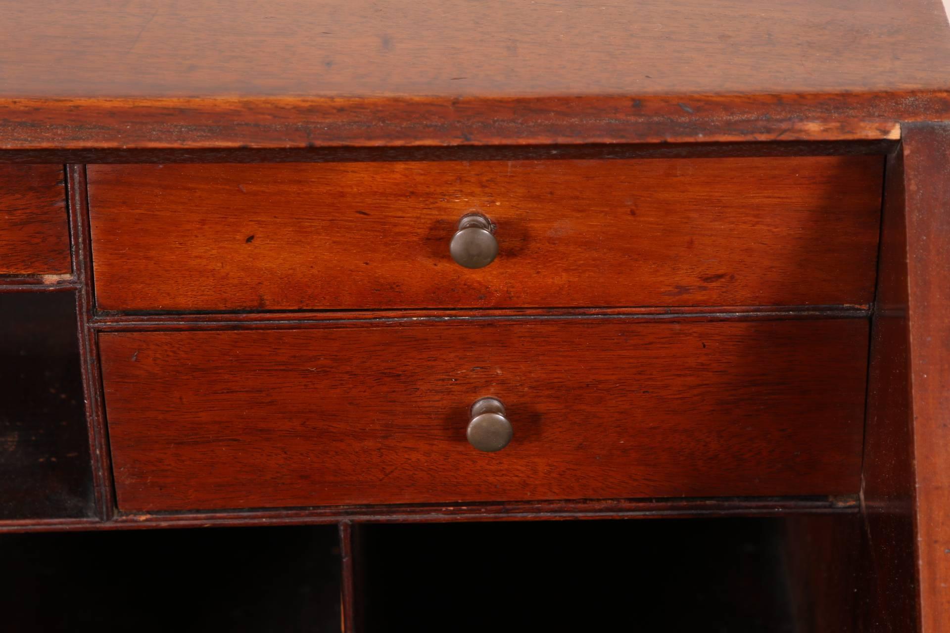 Antique English Mahogany Slant Front Desk, George III 2