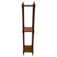 Antique English Mahogany Three-Tier Display Étagère, circa 1920s