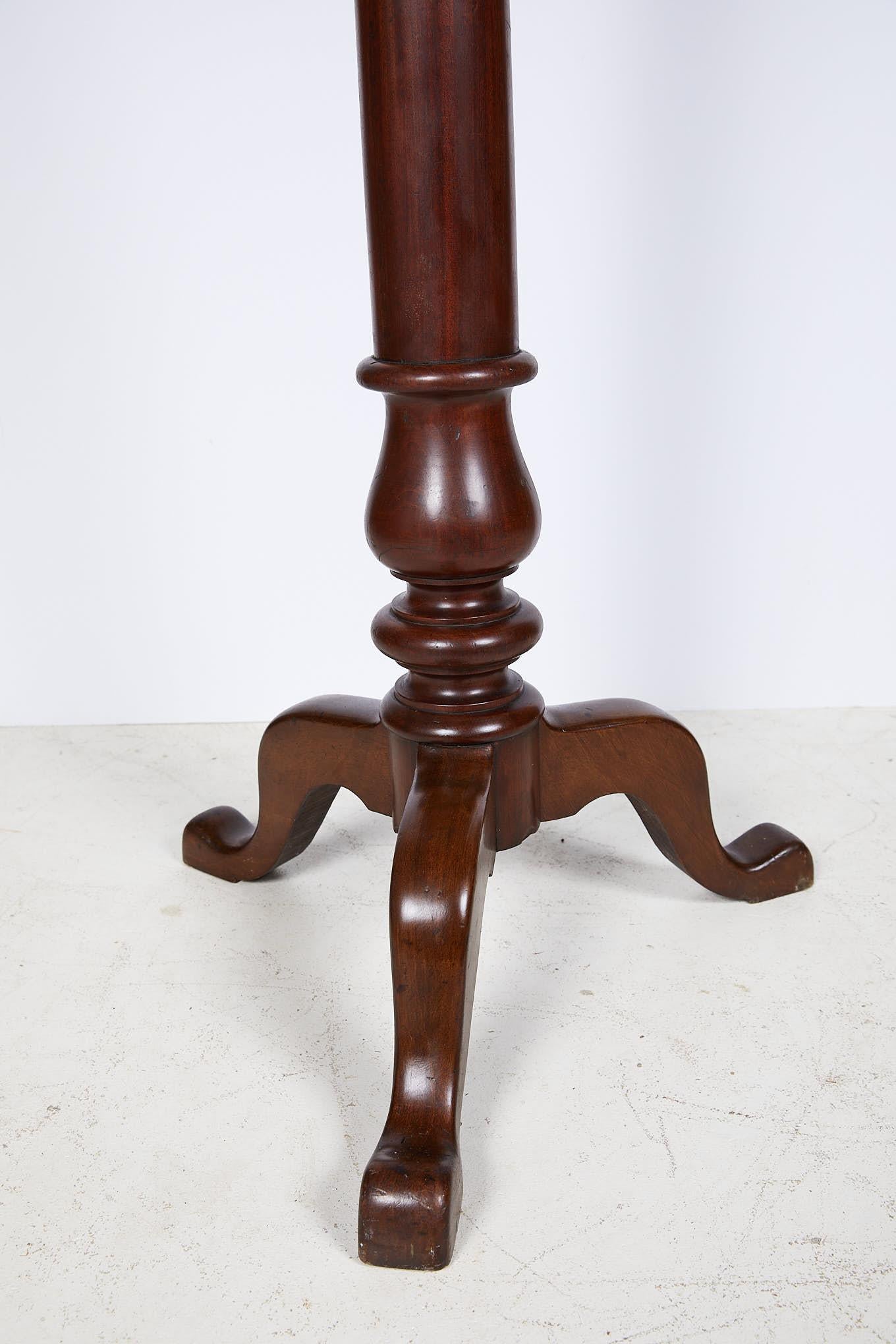 Antique English Mahogany Torchere or Plant Stand For Sale 3