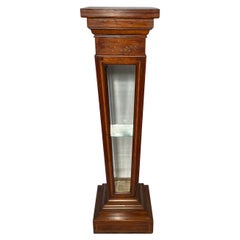 Antiker englischer Mahagoni-Vitrine-Sockel, um 1875-1885