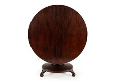 Antique English Mahogany warm brown Tilt-Top Dining Table, circa 1820–1840