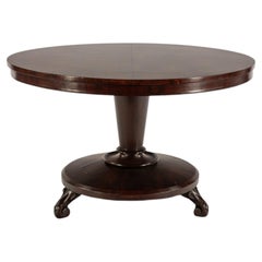 Antique English Mahogany warm brown Tilt-Top Dining Table, circa 1820–1840