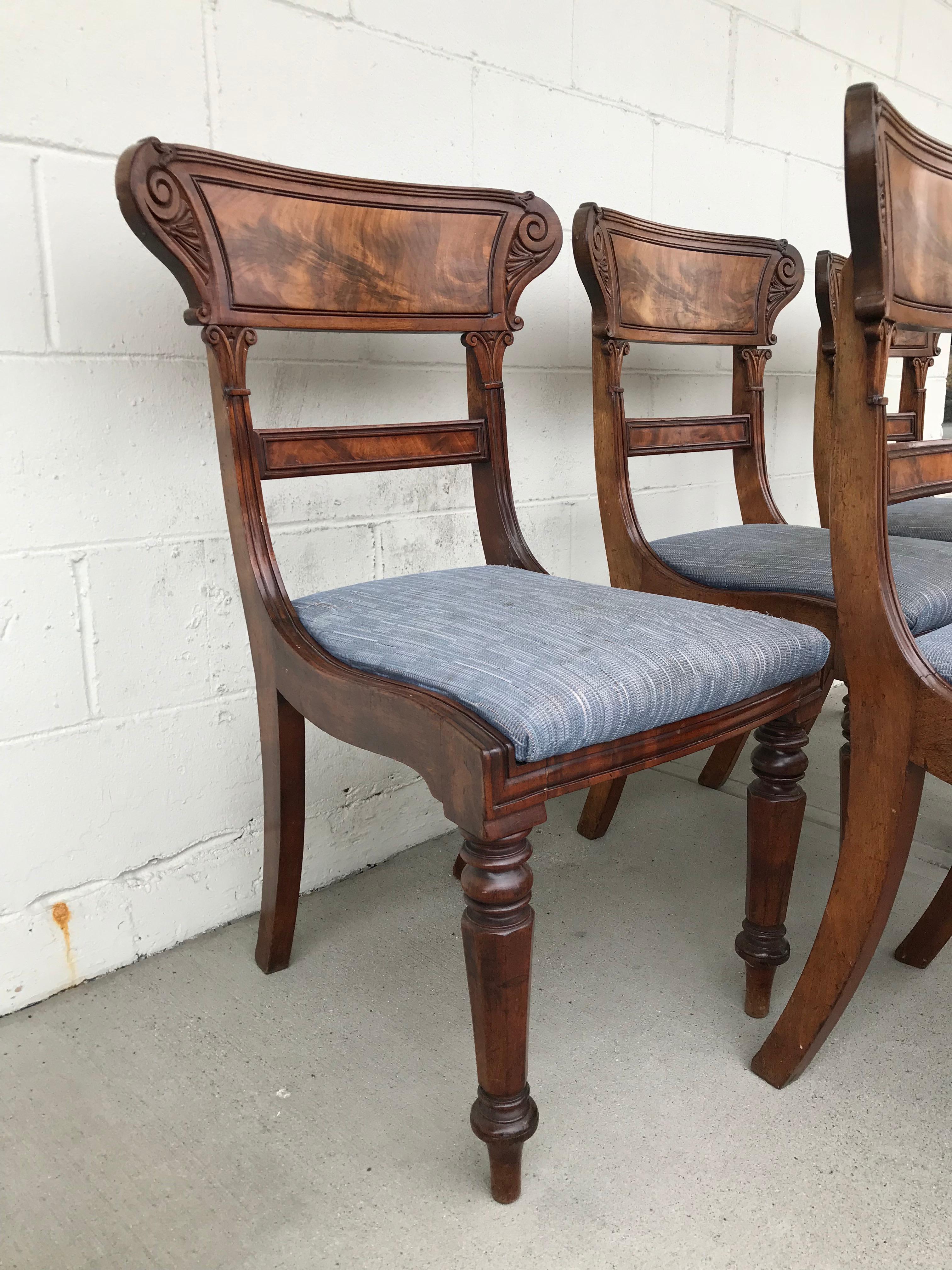 antique english dining chairs