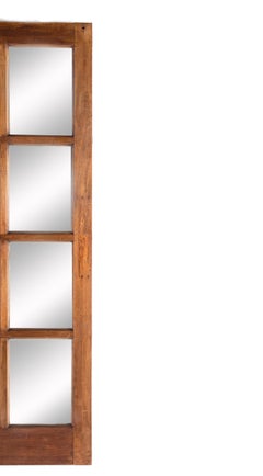 Antique Mirror, cornice di finestra in mogano, circa 1900