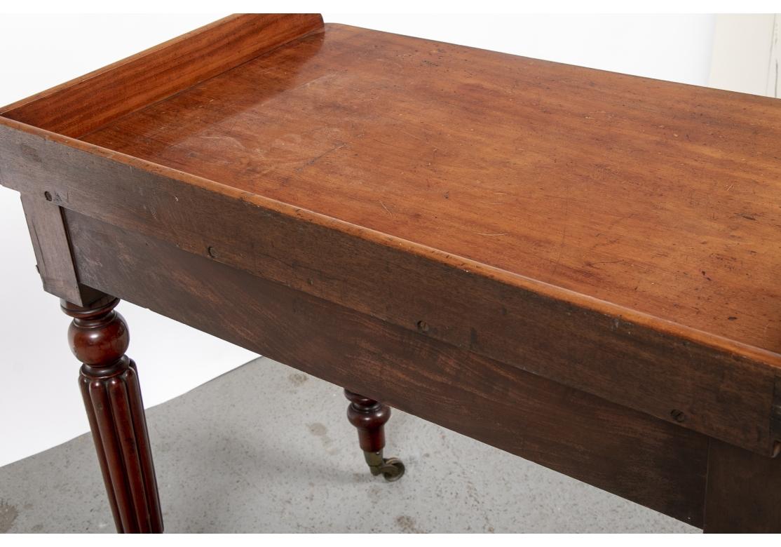 Antique English Mahogany Writing Table For Sale 6