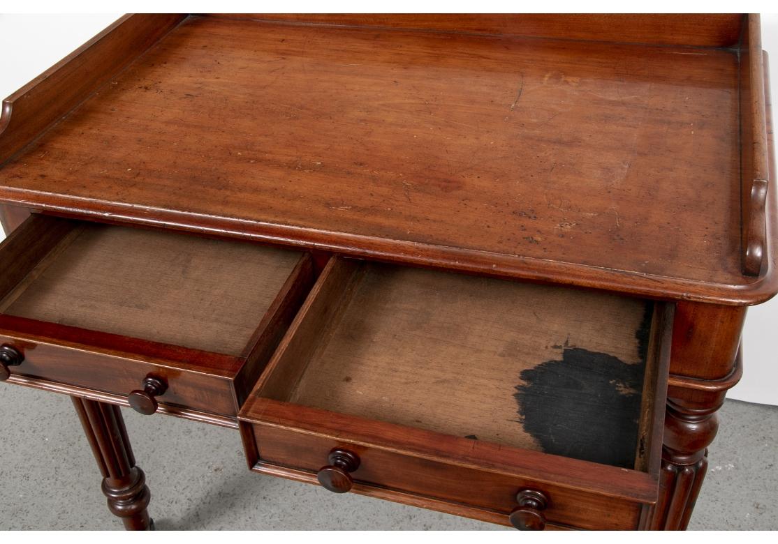 Unknown Antique English Mahogany Writing Table For Sale