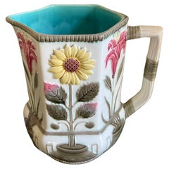 Antique English Majolica Pitcher by Wedgwood