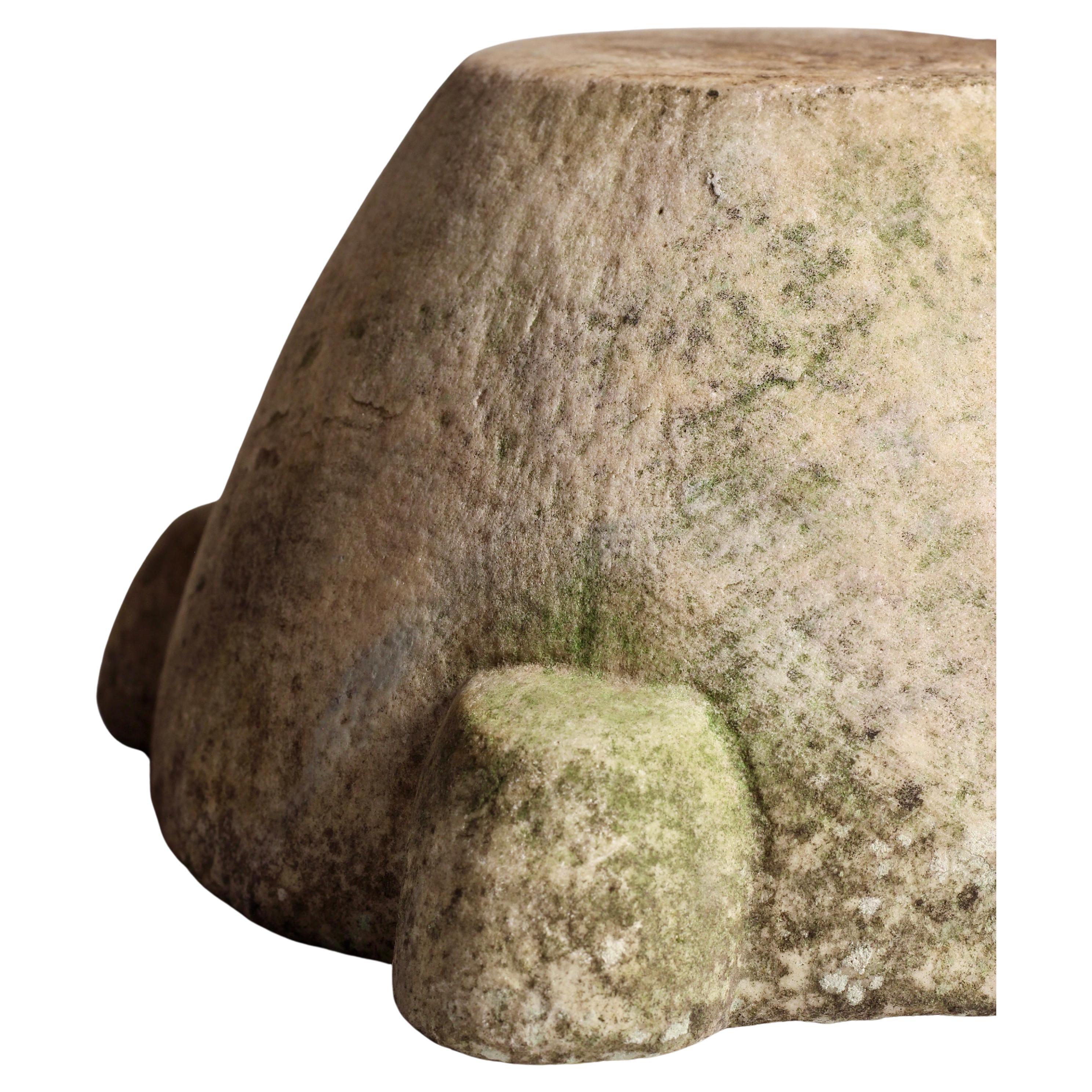 Rustique Ancien bol à mortier en marbre anglais - Vase de cuisine et d'apothicaire sculpté à la main en vente