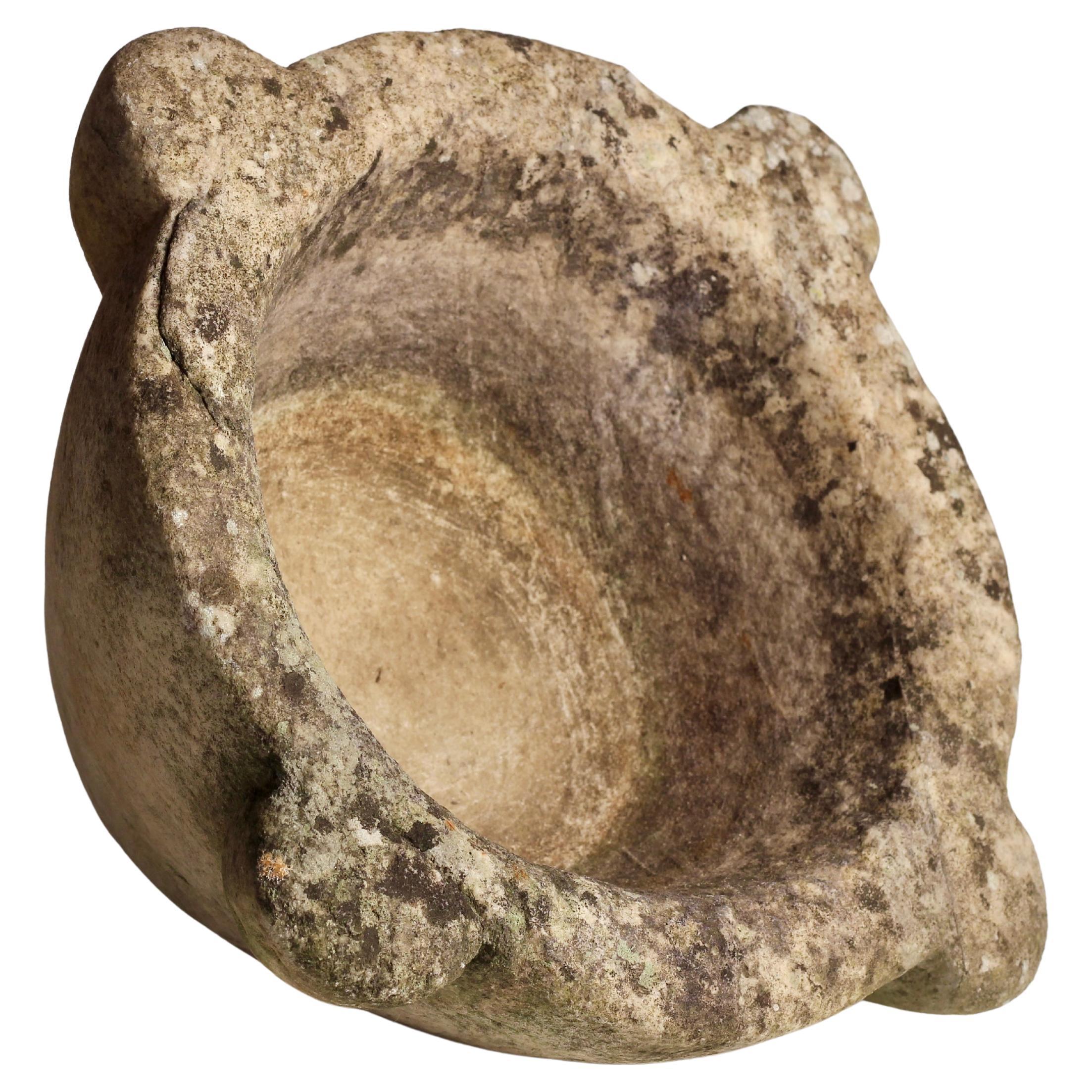 Ancien bol à mortier en marbre anglais - Vase de cuisine et d'apothicaire sculpté à la main en vente 2