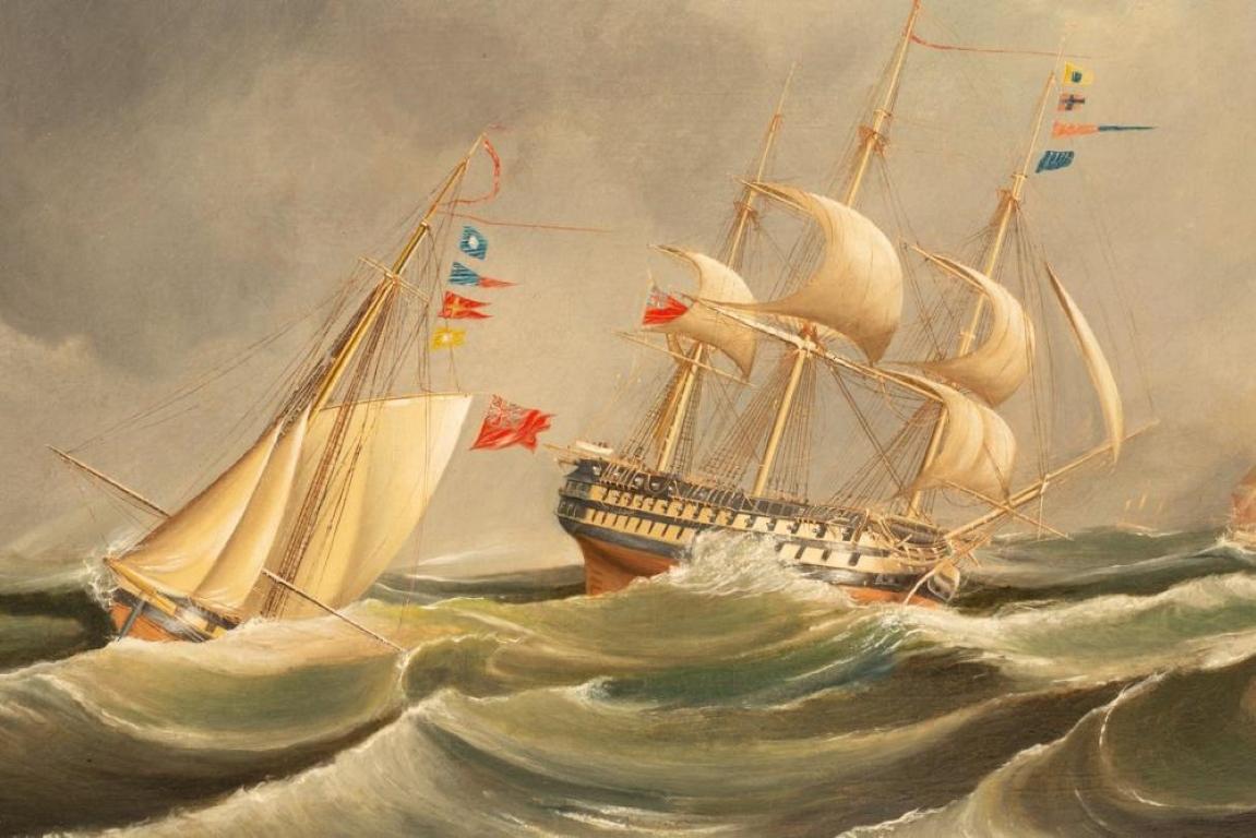 battle ship painting