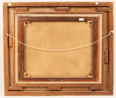 The Battle of Trafalgar Large 19th Century British Oil Painting, large frame