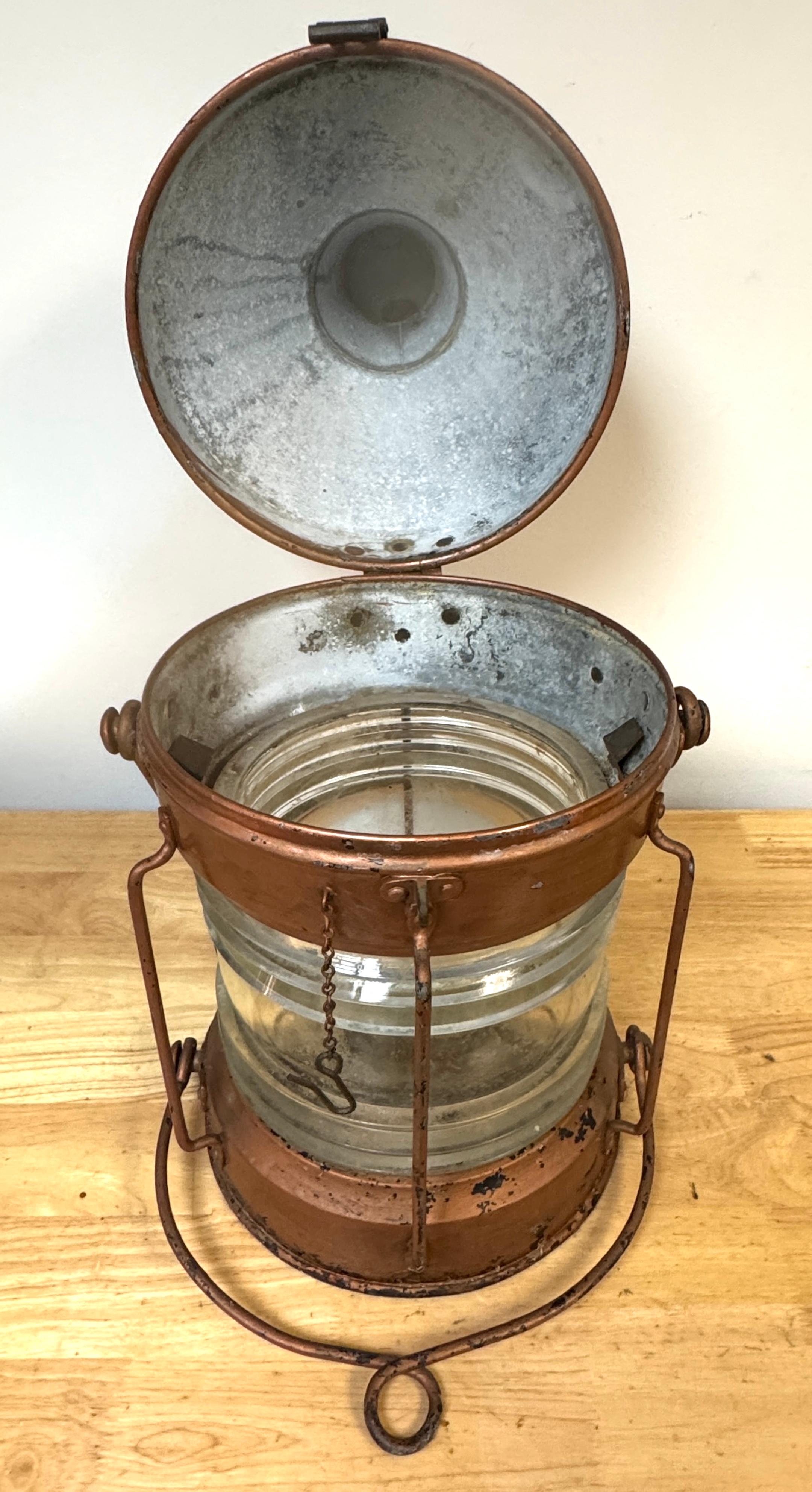 Antique English Maritime Lantern 