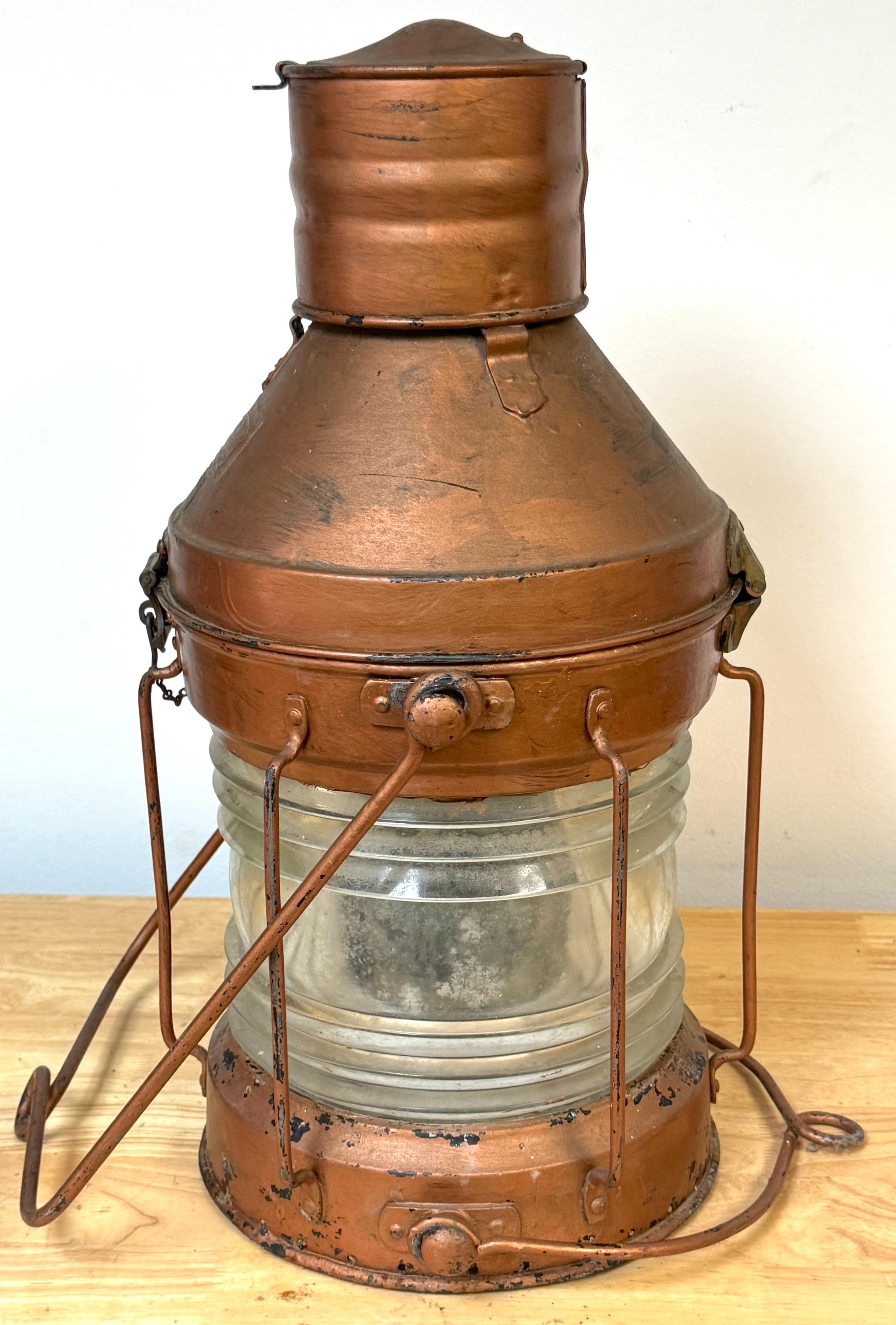 Antique English Maritime Lantern 