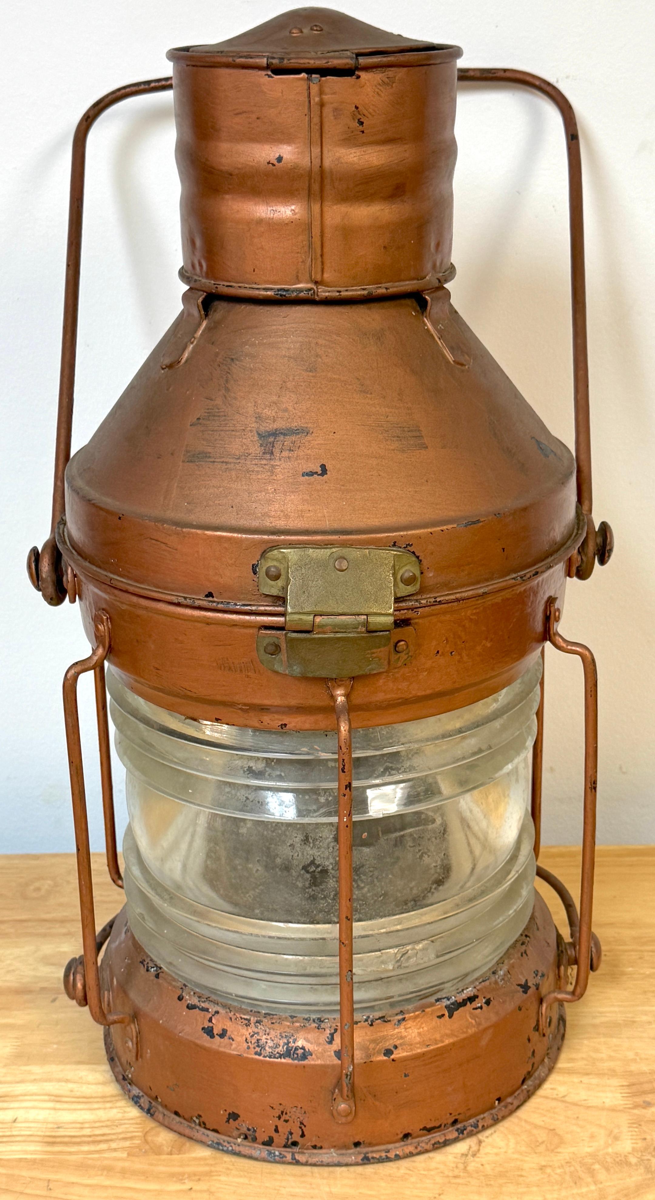 Metal Antique English Maritime Lantern 