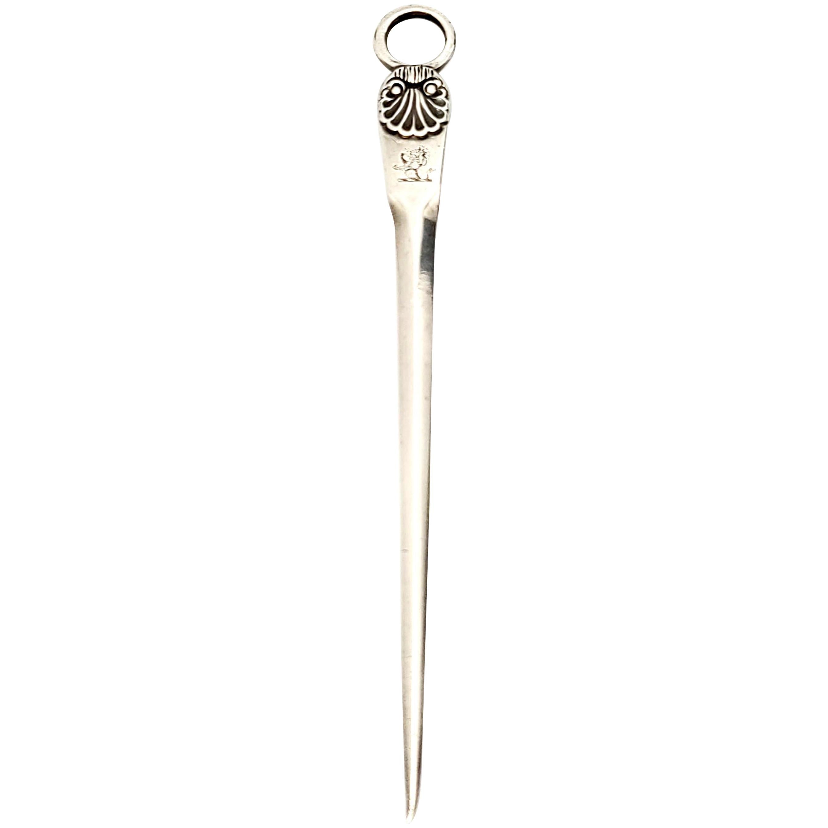 Antique English Mary Chawner Sterling Silver Letter Opener/Skewer