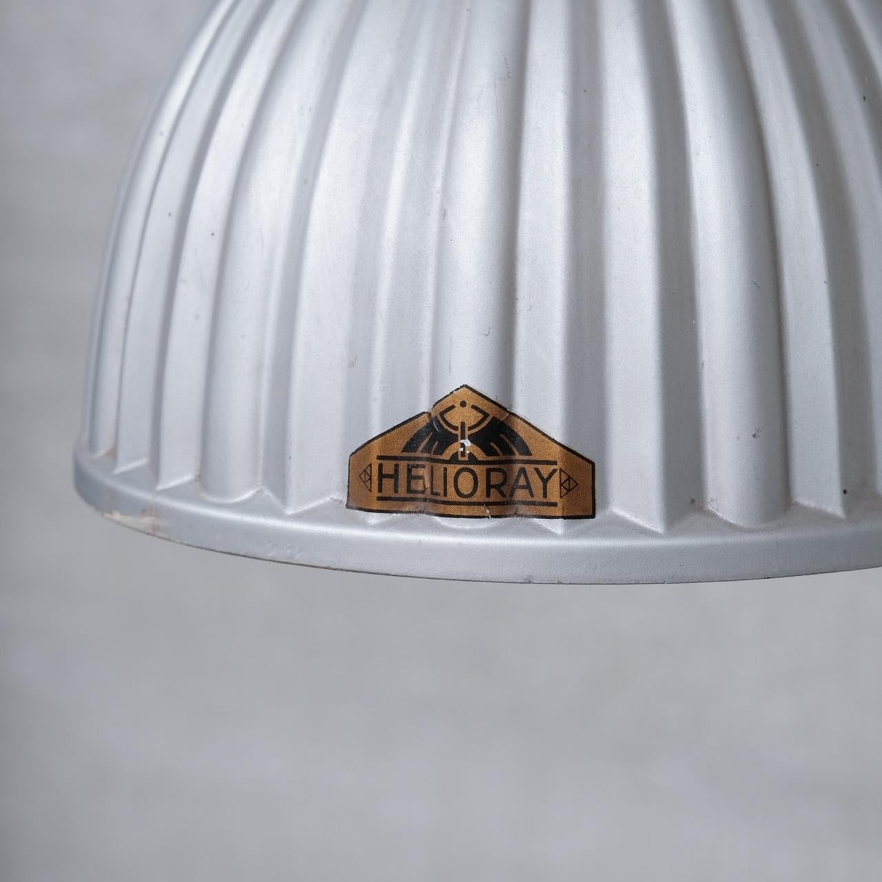 Britannique Lampes à suspension anglaises anciennes en verre mercuré 'Helioray' en vente
