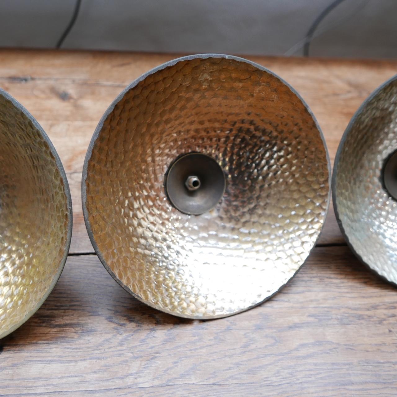 British Antique English Mercury Glass Pendant Lights '4' For Sale