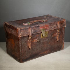 Ancienne malle de campagne pour bottes militaires anglaises c.1900