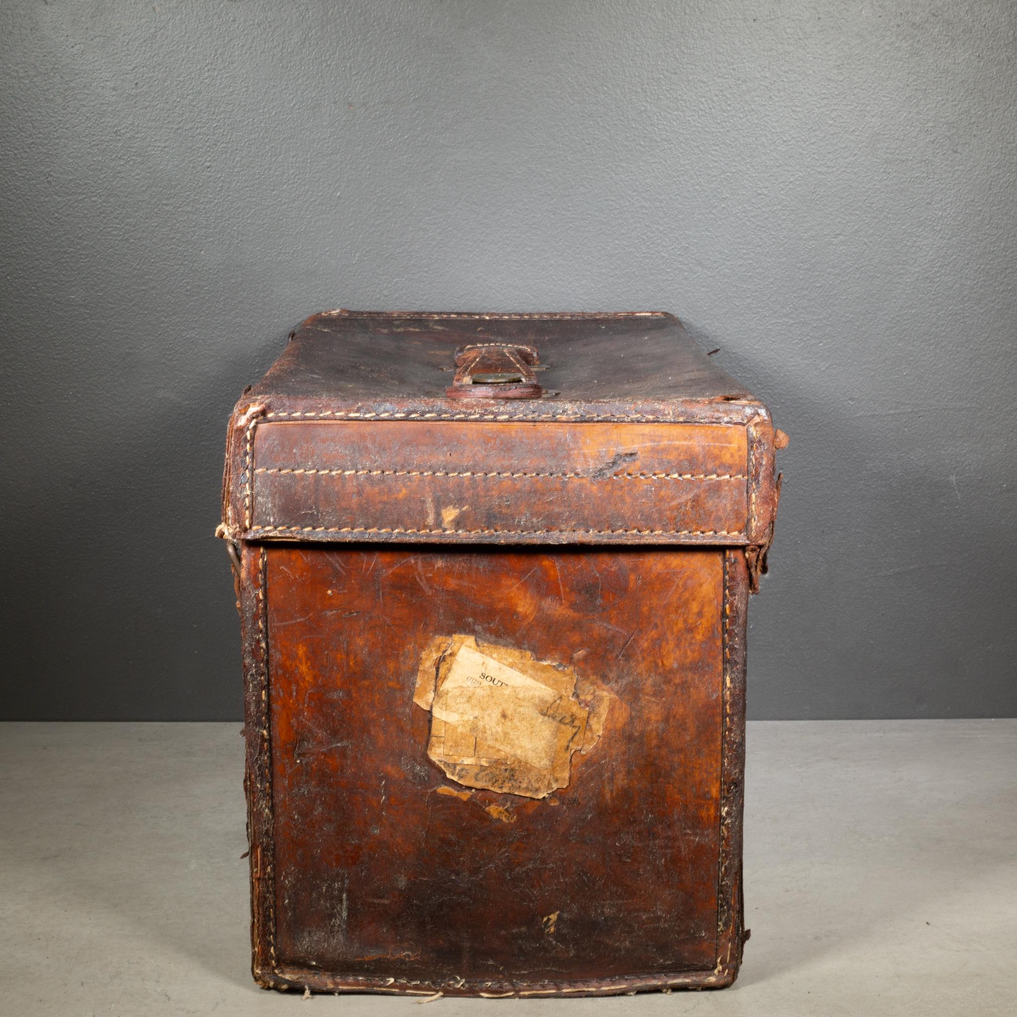 Antico baule da campo inglese per stivali militari, c.1900 in vendita 1