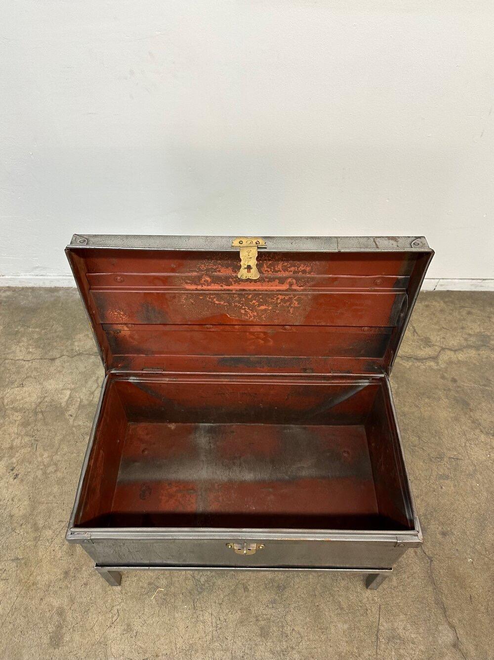 Antique English Military Trunk For Sale at 1stDibs