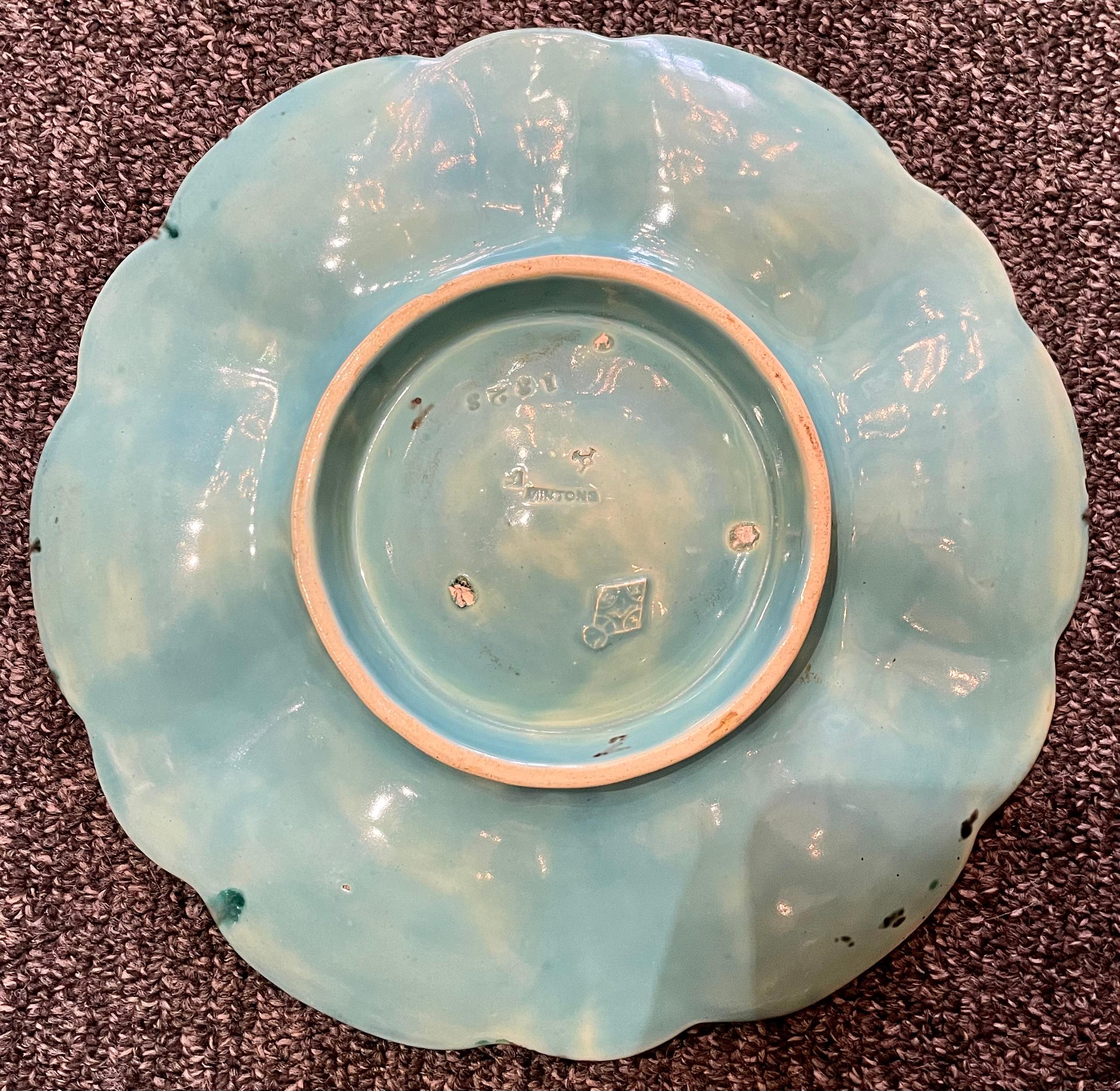 majolica oyster plate