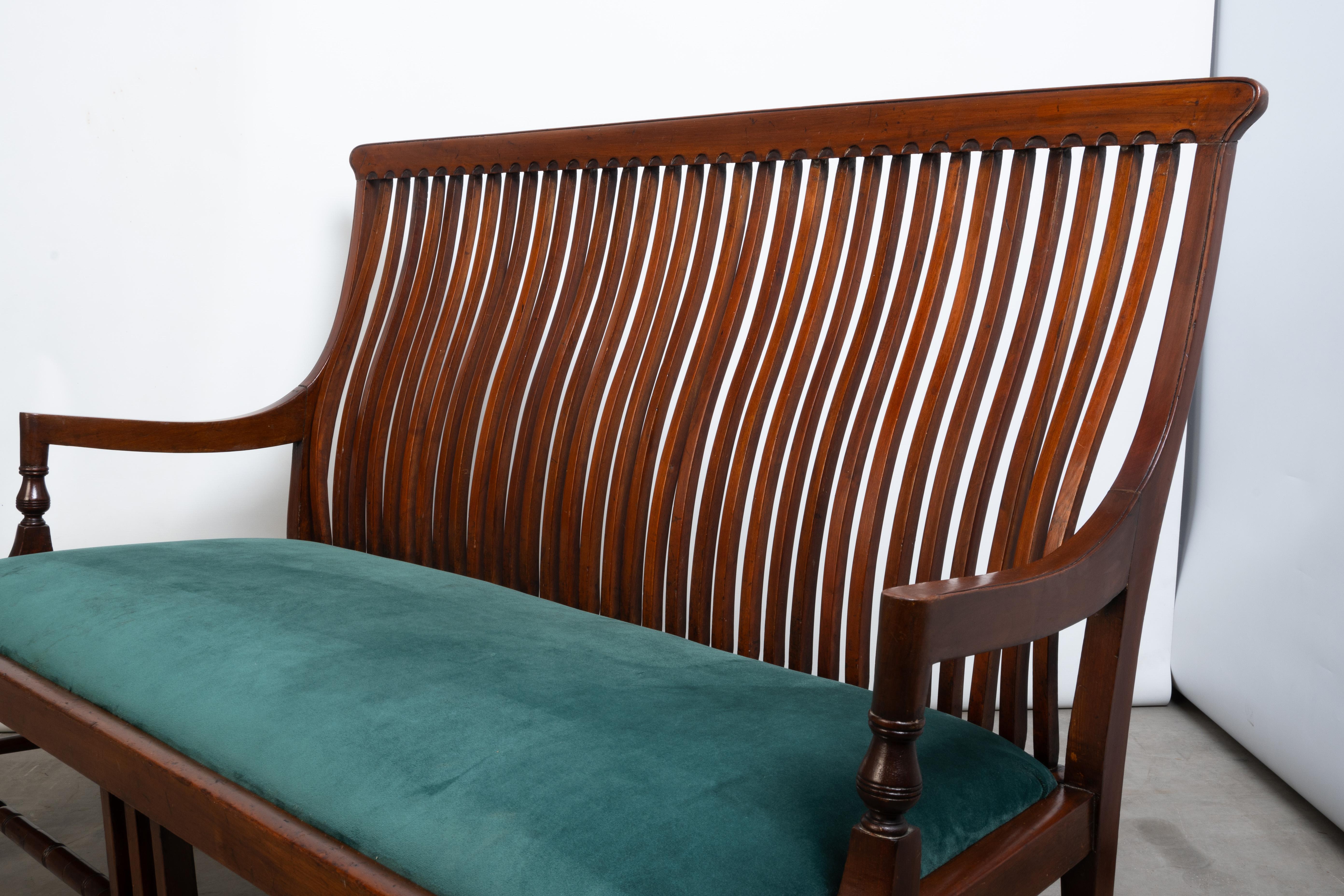 Antike englische Morris & Co. Arts and Crafts-Sofa-Sessel aus Mahagoni, um 1890 im Angebot 5