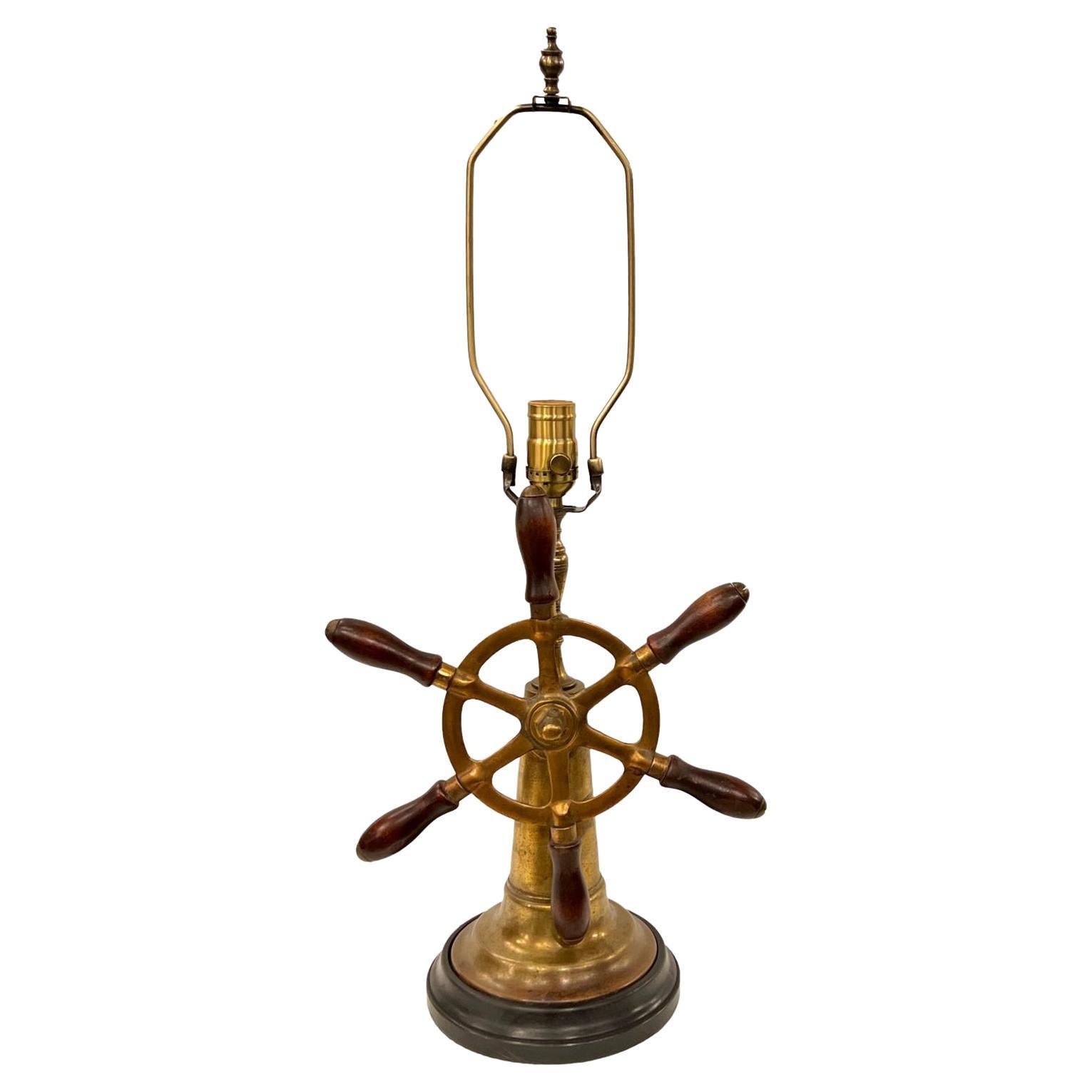 Antique English Nautical Lamp For Sale
