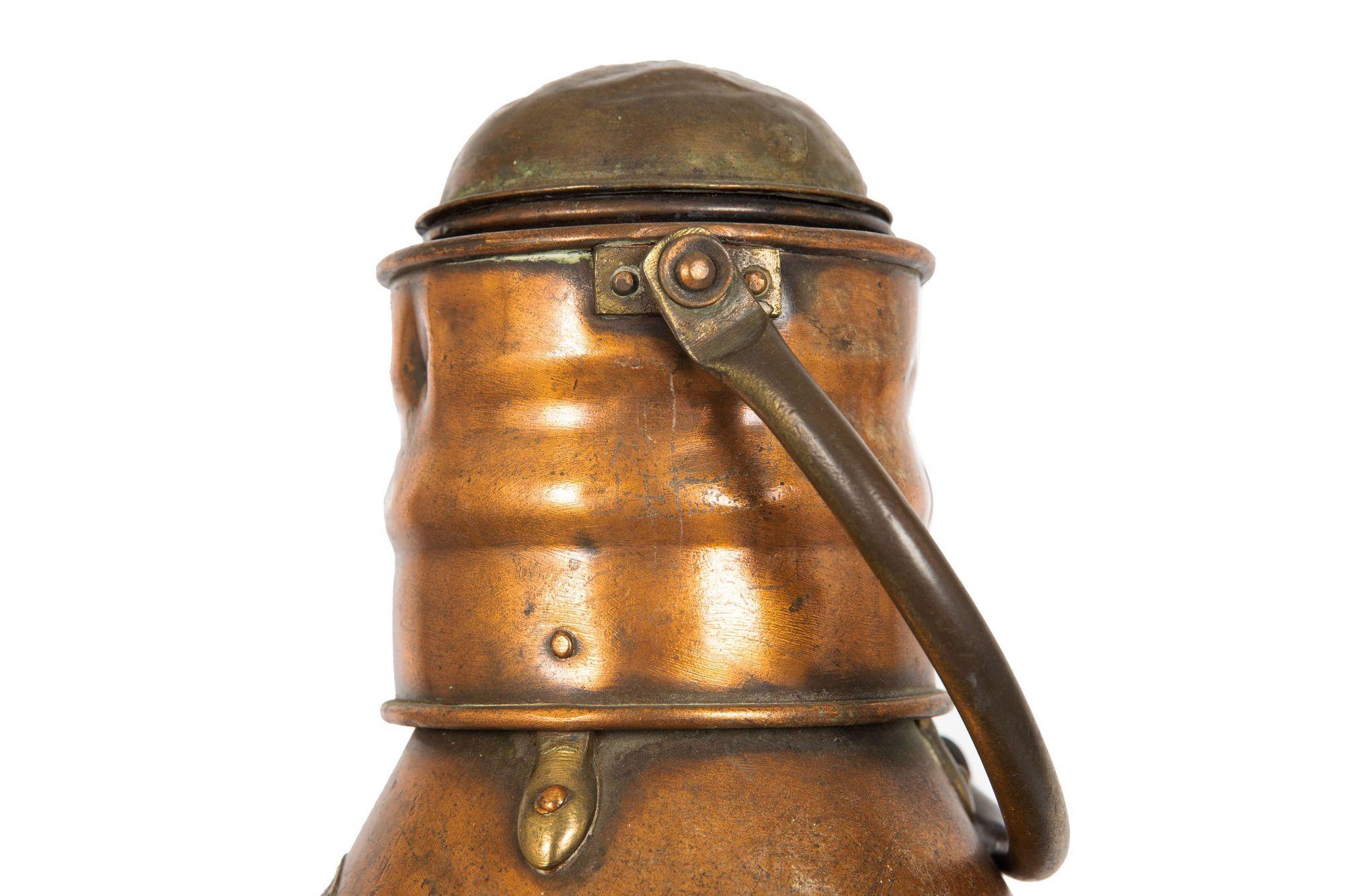 Antique English Nautical Ship’s Anchor Lantern by E. Bacon & Co For Sale 3