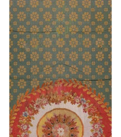 Antique English Needlepoint Rug