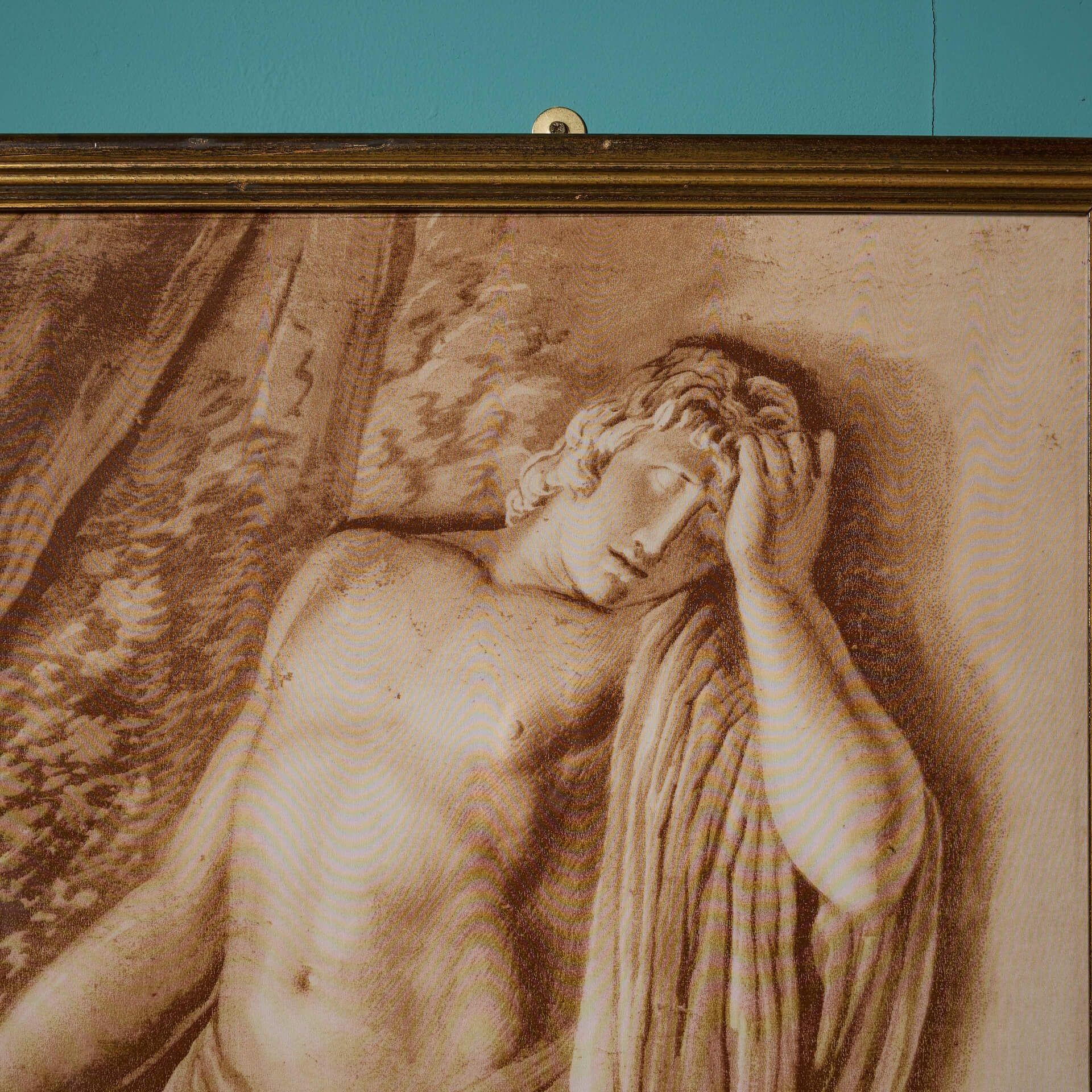 Peinture ancienne anglaise néoclassique encadrée État moyen - En vente à Wormelow, Herefordshire
