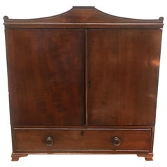 Antique English Neoclassical Mahogany Desk Organizer