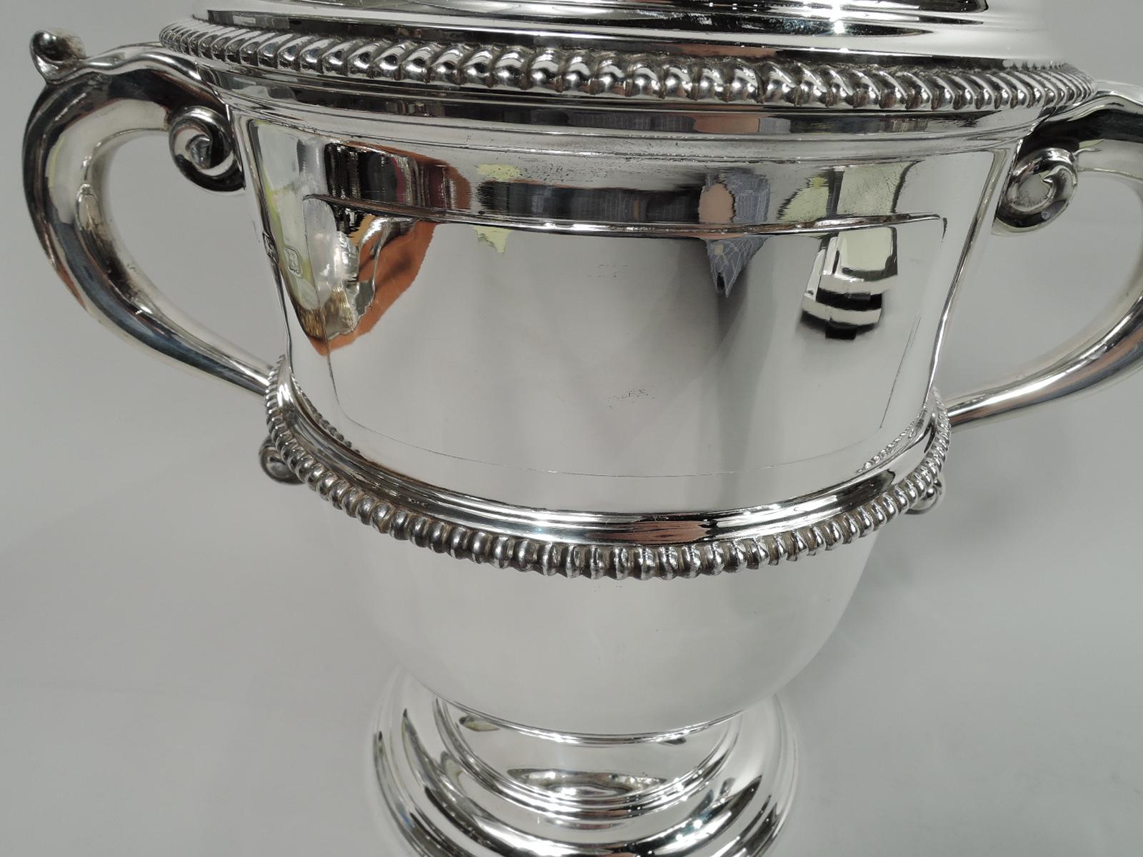 Antique English Neoclassical Sterling Silver Trophy Cup 2