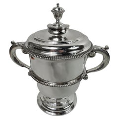 Antique English Neoclassical Sterling Silver Trophy Cup