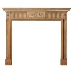 Antique English Neoclassical Style Fire Mantel