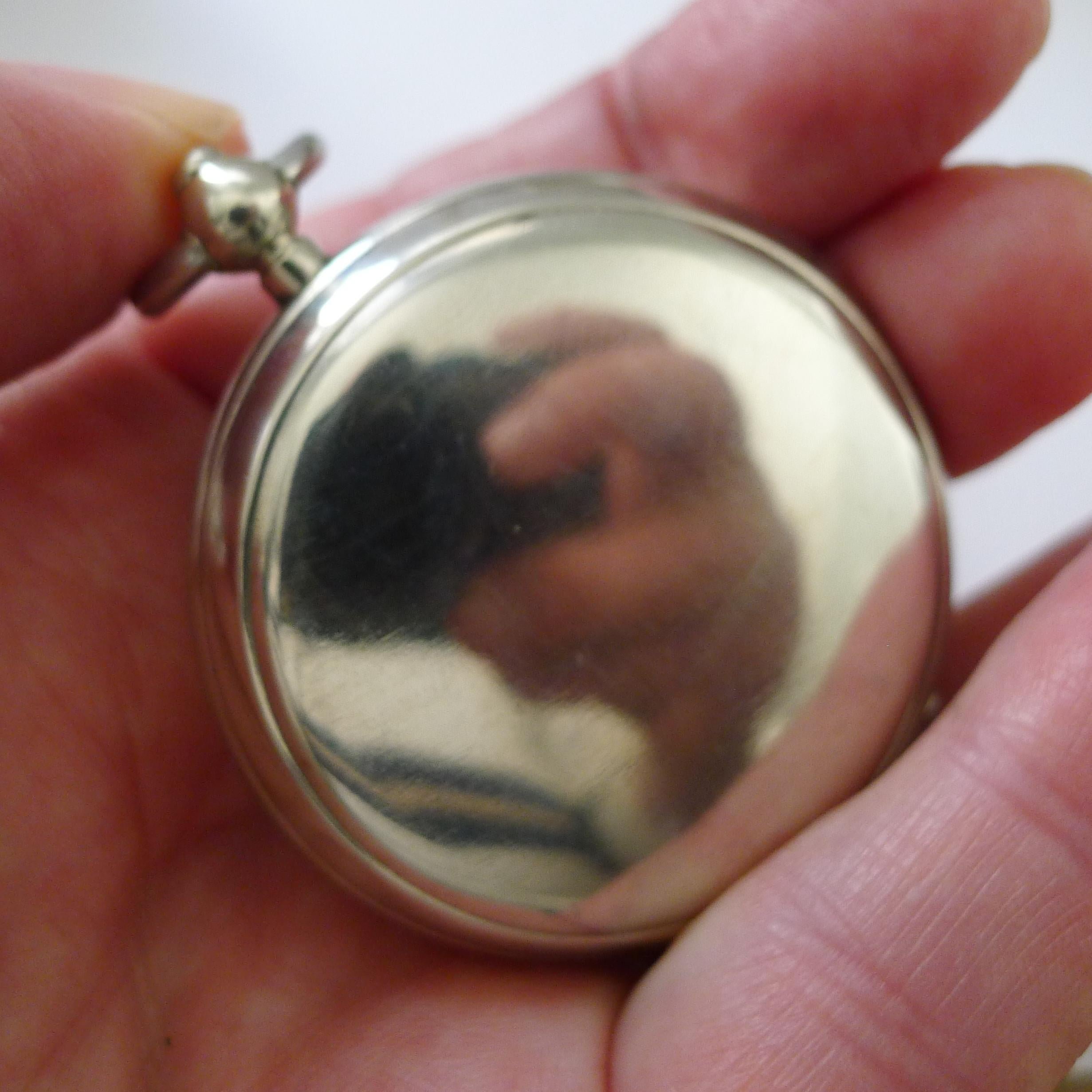 Boussole anglaise ancienne à boîtier en nickel Reg. N° pour 1903 - WW1 Military Issue en vente 1