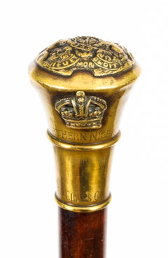 Antique English Nigerian 5th Malacca Sword / Walking Stick Cane, 19th Century