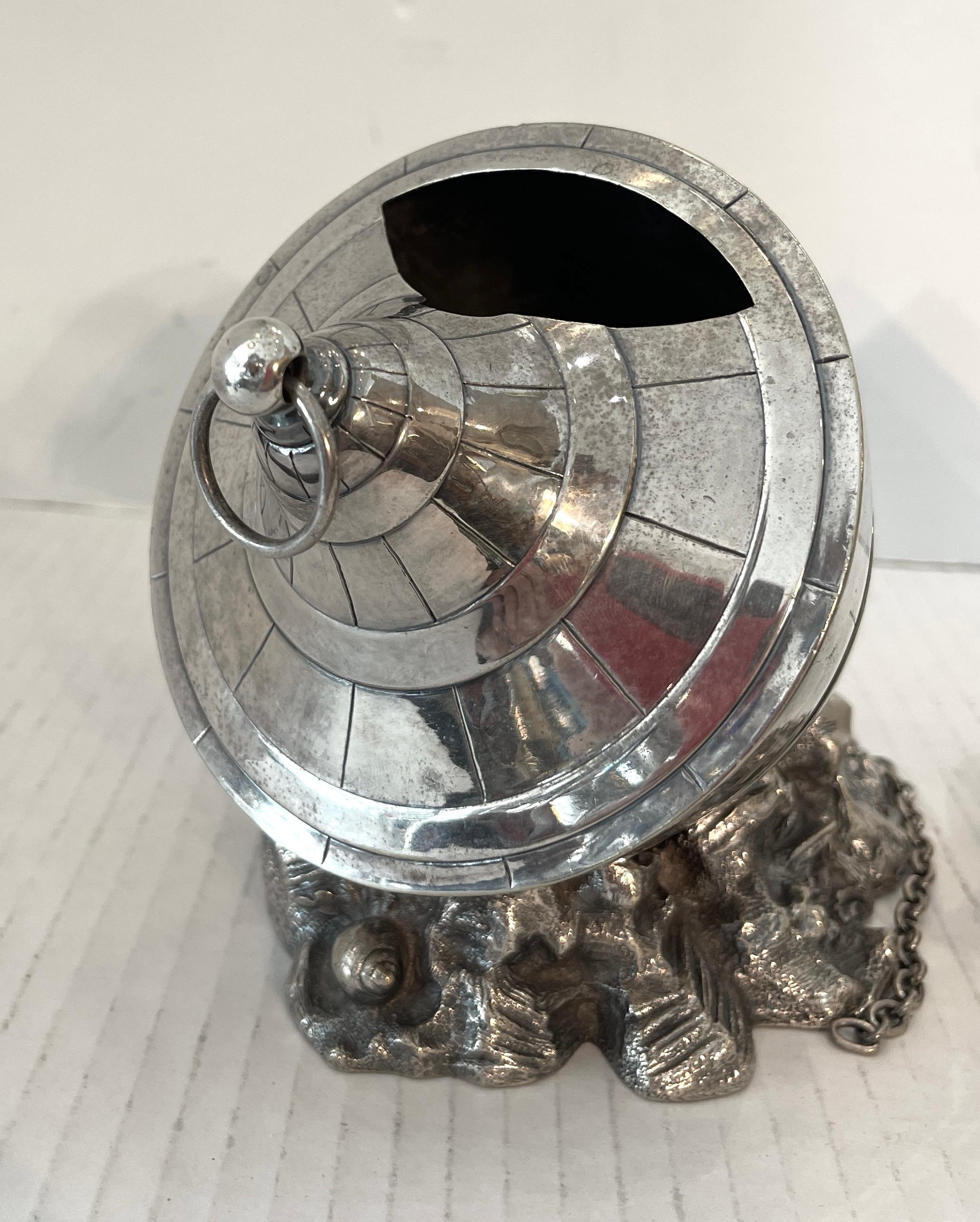 Antique English Novelty Silver Plate Buoy Spoon Warmers, Pairs For Sale 1