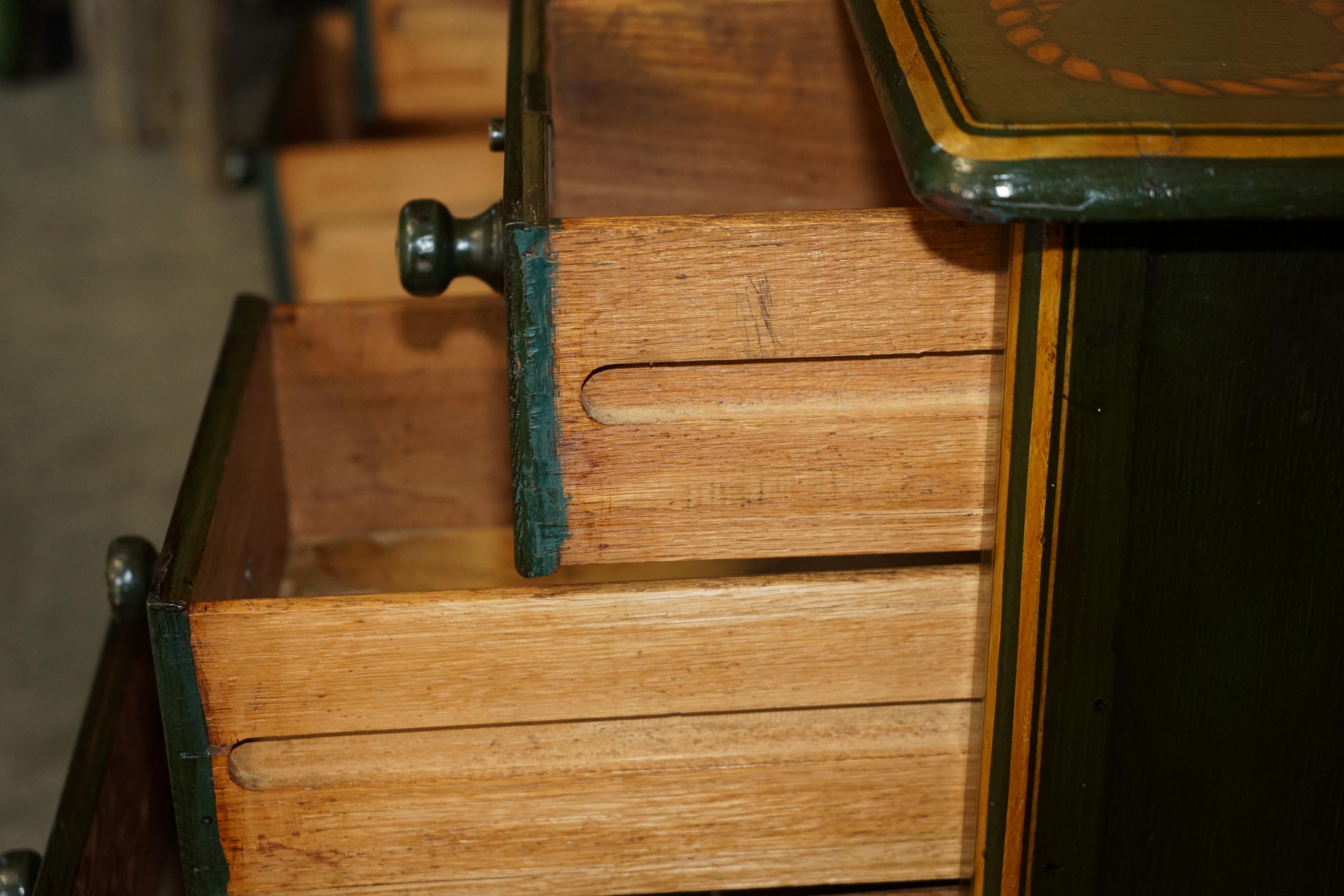 ANTIQUE ENGLISH OAK 1865 DATED NAVAL DESK OF CAPTAIN S.D GARDENER H.M.S SOLOMA in vendita 12
