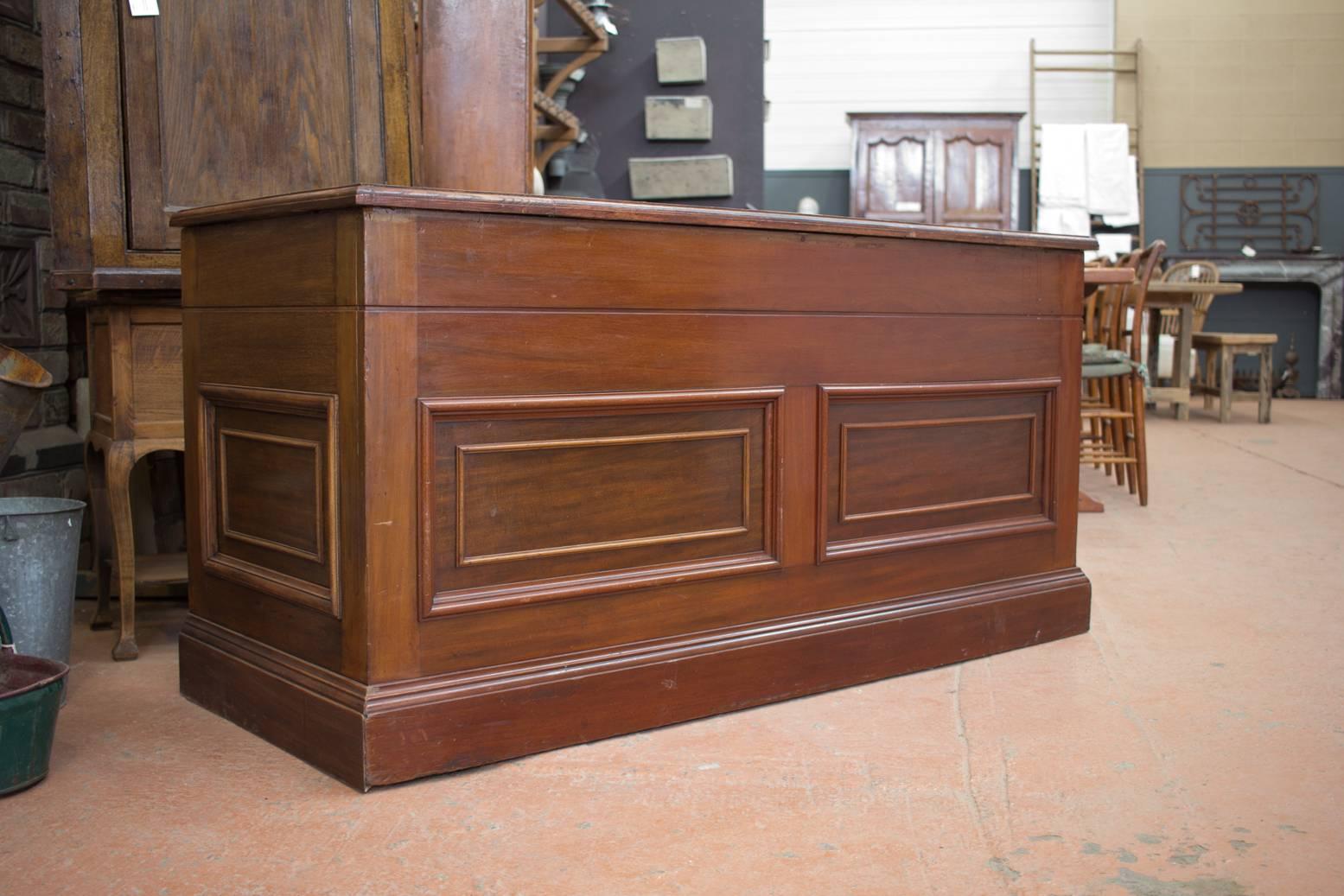 British Antique English Oak and Mahogany Haberdashery